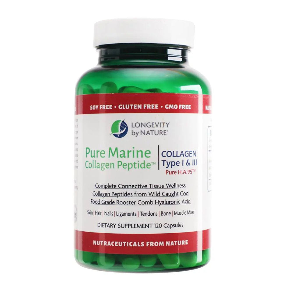Longevity by Nature Pure Marine Collagen Peptide Capsules, 120 Ea